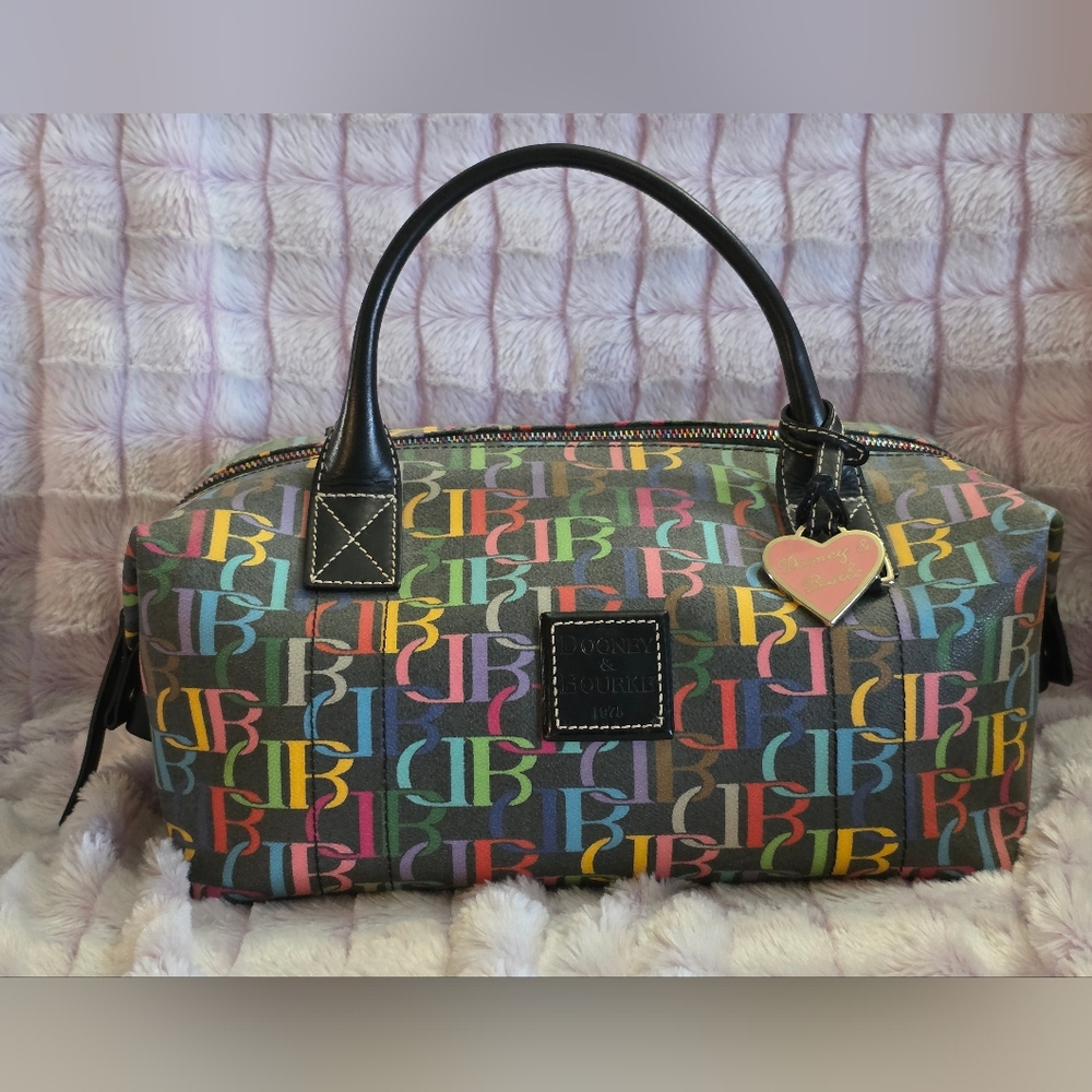 Dooney & Bourke Colorful Logo Satchel Bag
